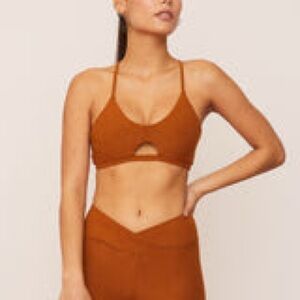Wolven Turmeric Crossover High-Waisted Short